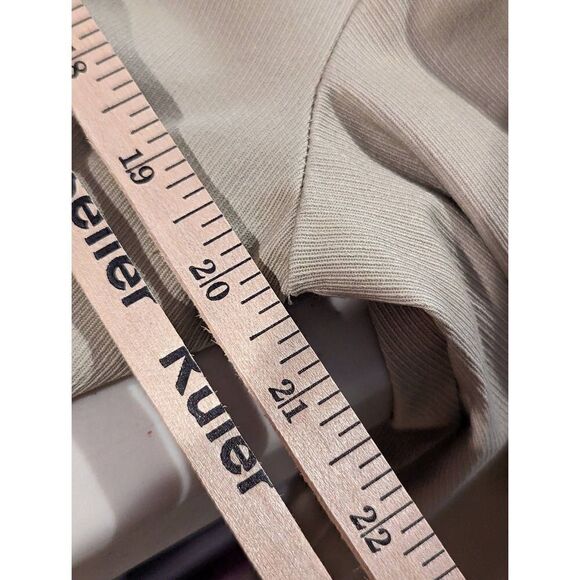 Trend Women Beige And Steel Blue Cotton Blend Short Trench Coat Size 40 - Picture 13 of 14